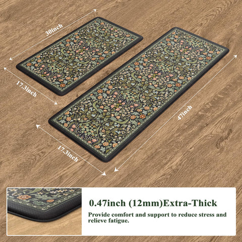 Collive anti-slip kitchen mat with textured surface keeps you steady on wet floors.