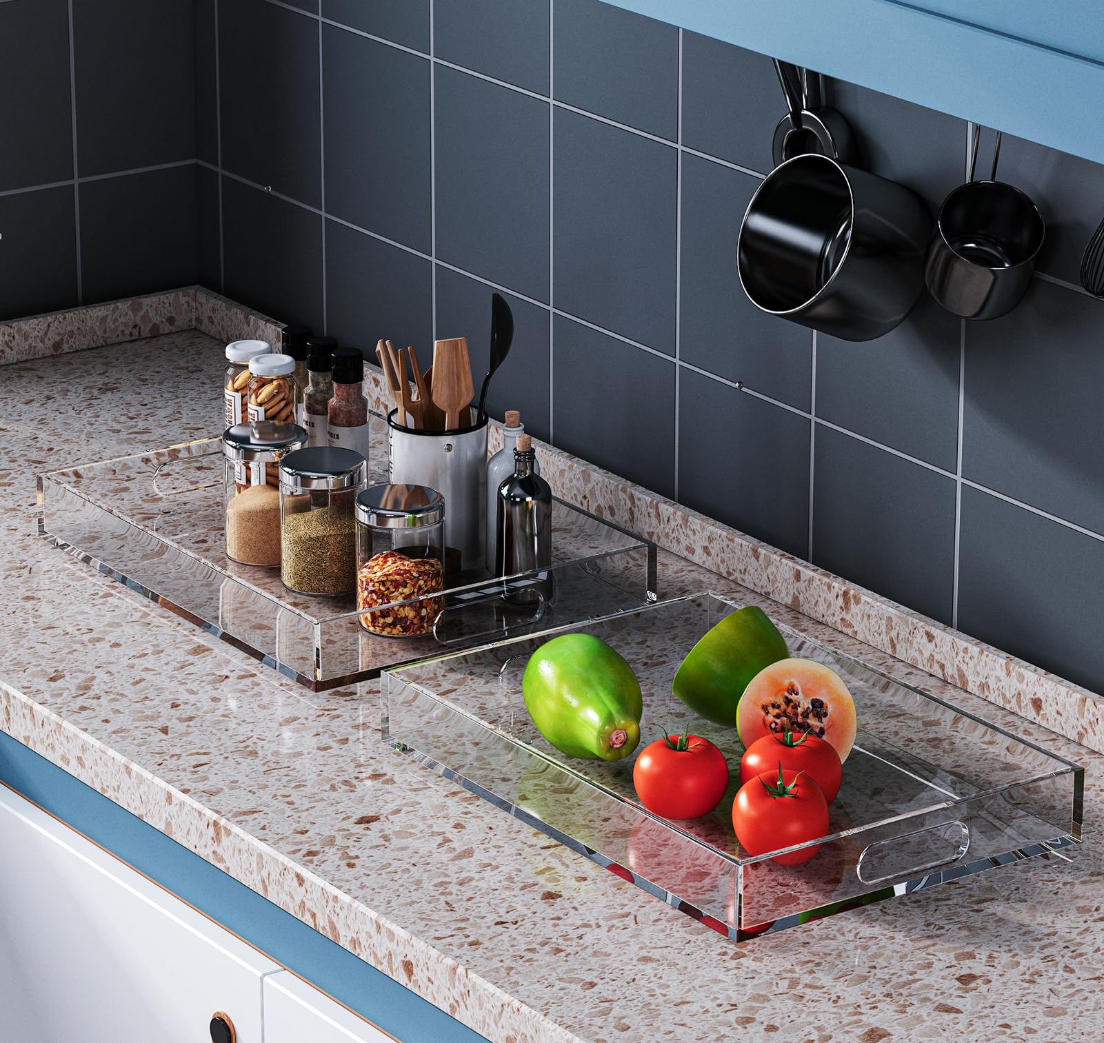 Collwait tray supports appetizers, drinks, and desserts with easy sharing.