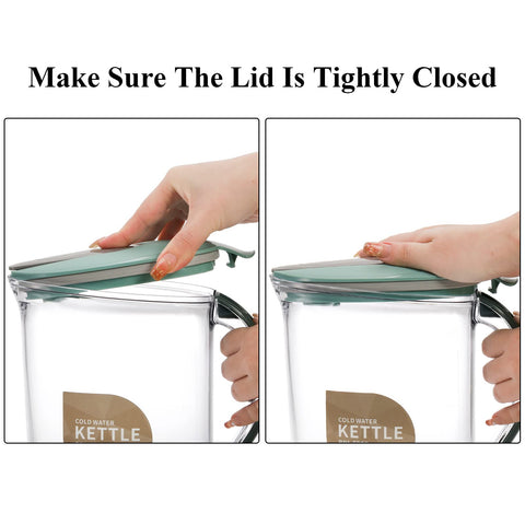 Coloch pitcher handle design for secure grip when full