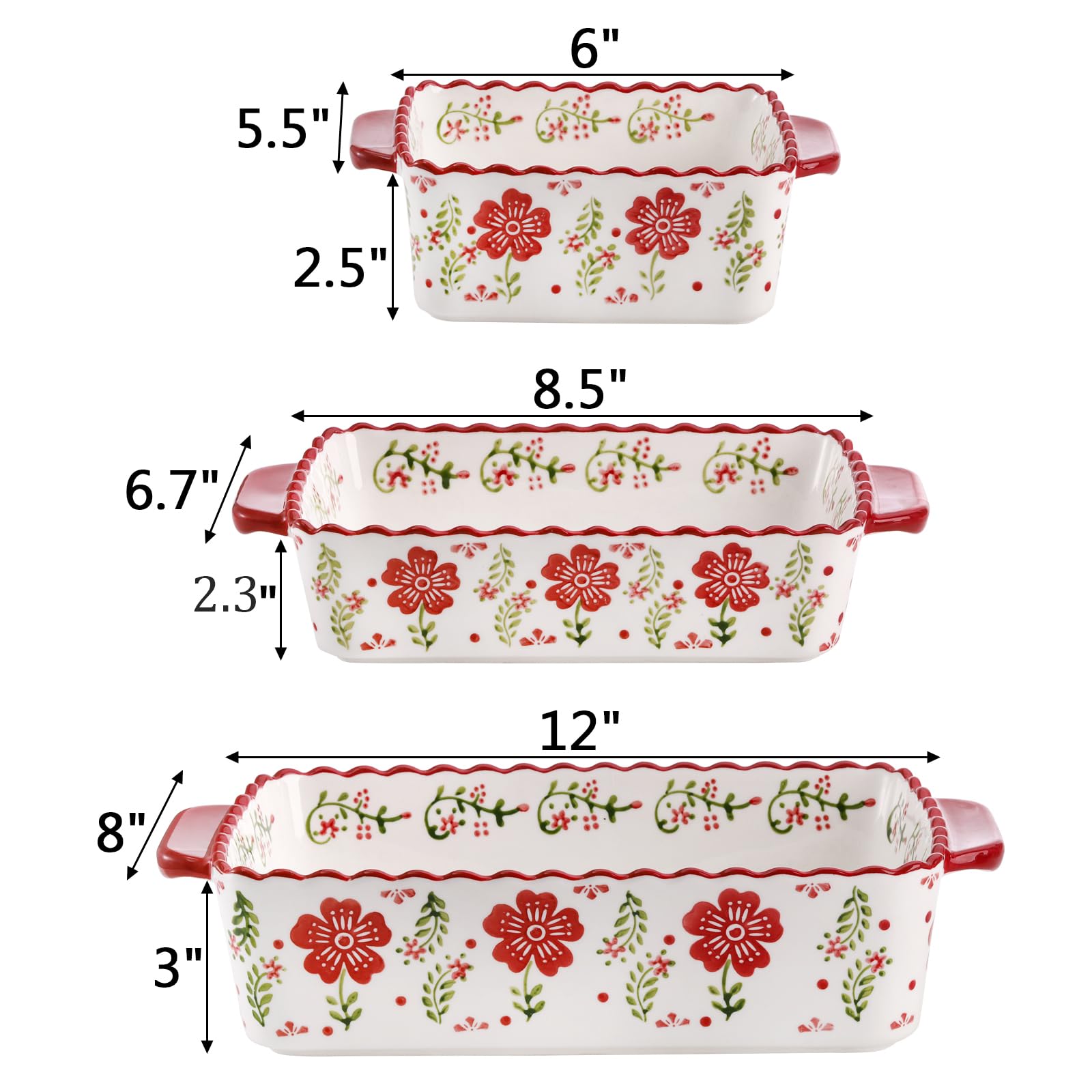 Coloch medium ceramic baking dish ideal for casseroles and side dishes.