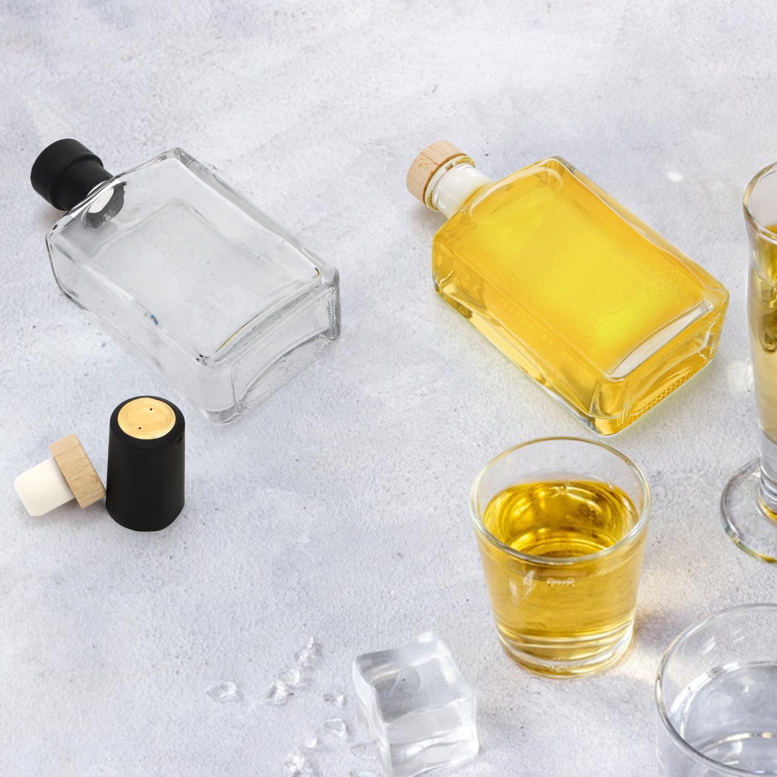 Coloch bottles on a home bar setup for weddings or parties