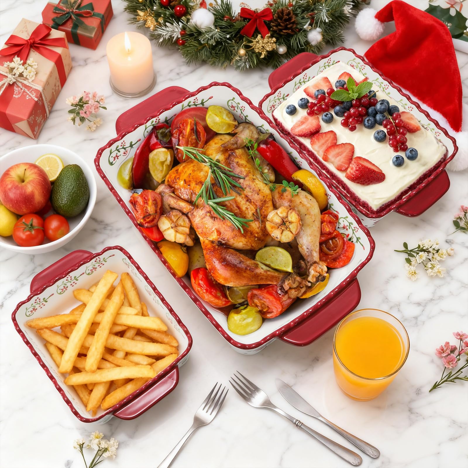 Coloch oven microwave safe bakeware for versatile cooking.