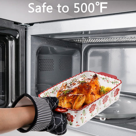 Coloch porcelain serving bakeware for elegant presentational serving.