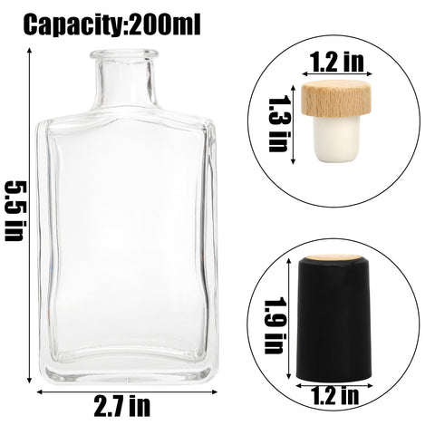 Coloch T-top corks shown with bottle neck for secure seal