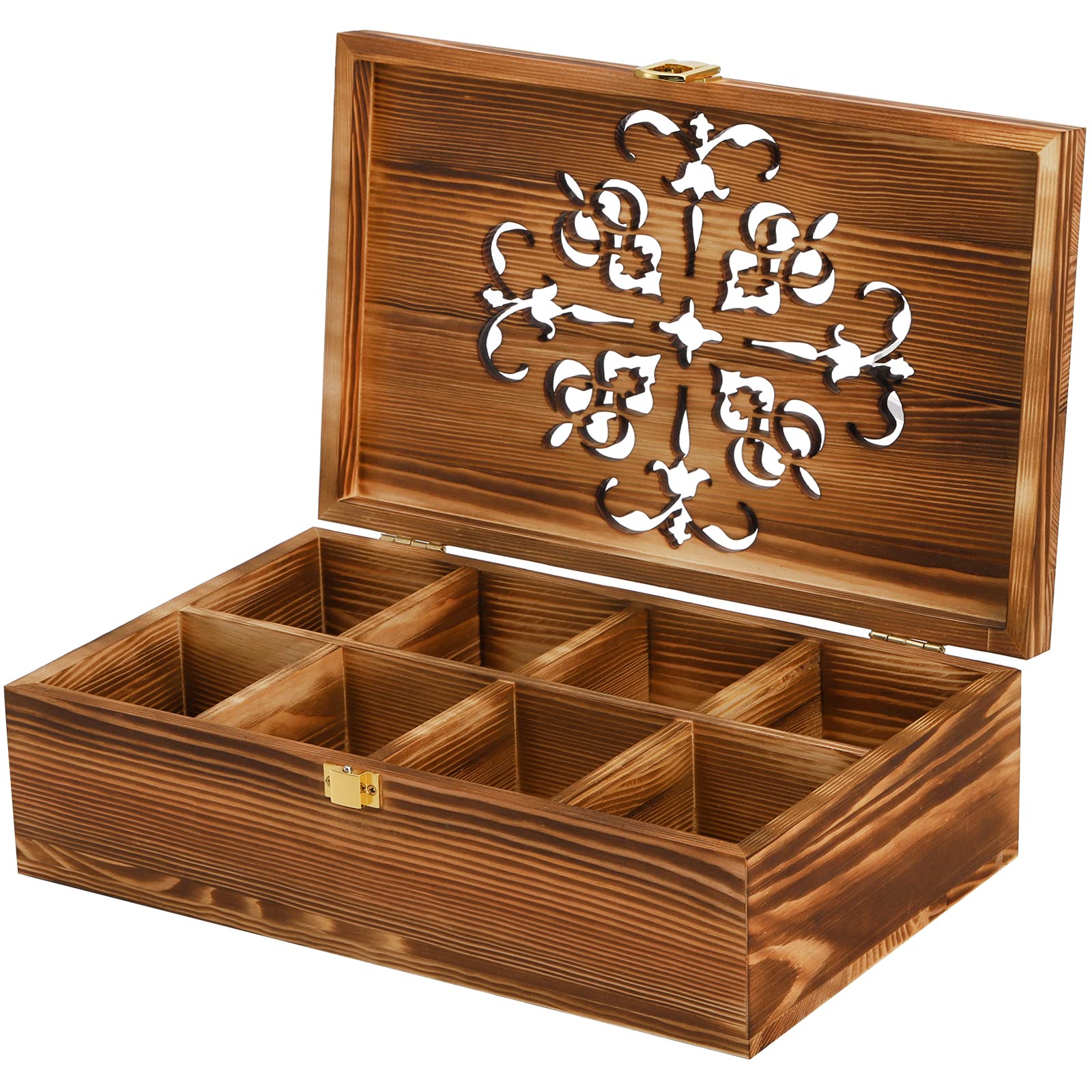 Coloch eight-compartment tea display box for efficient storage