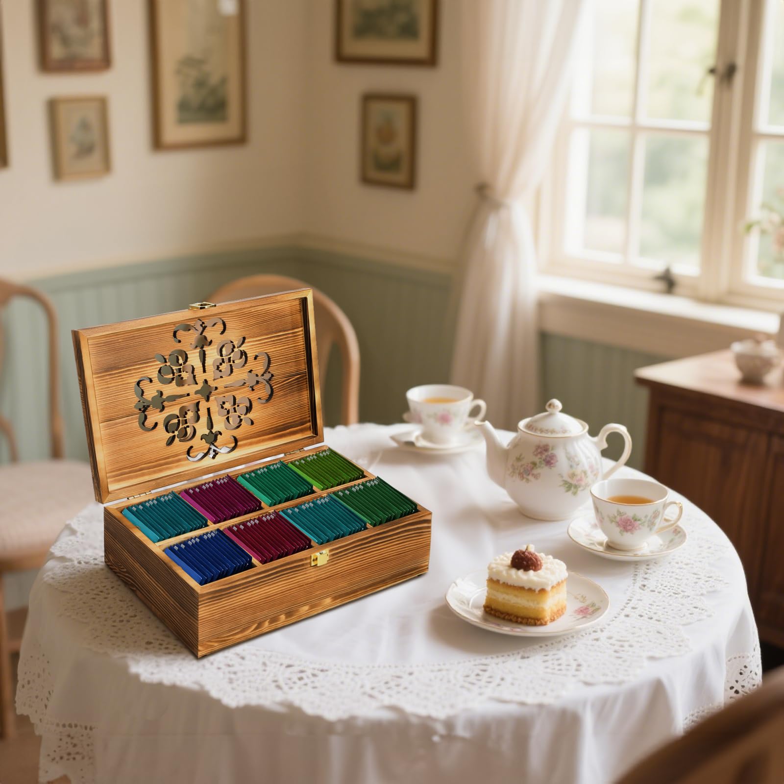 Coloch versatile container for tea, sugar, jewelry, and crafts