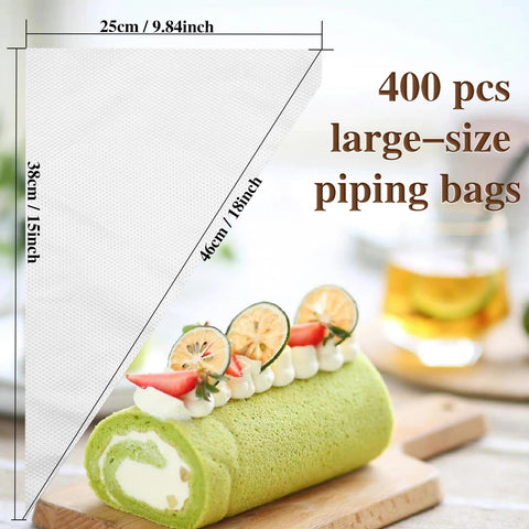 COLOGO 400pcs disposable pastry bags great for large decorating projects.
