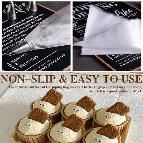 COLOGO easy-to-use piping bags aid beginners and pros in decorating cookies and cakes.