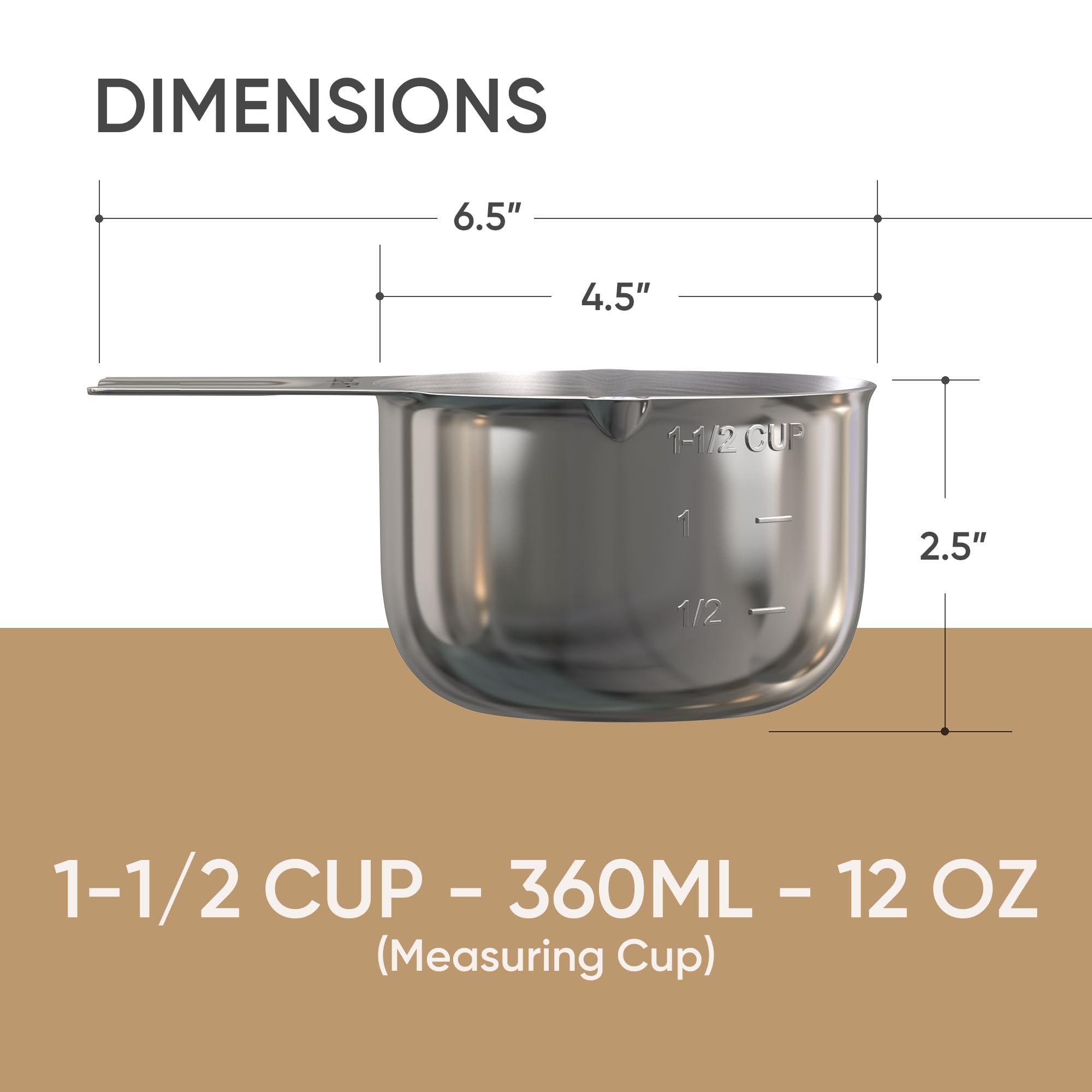 Color Up flat base design offers stability during scooping.
