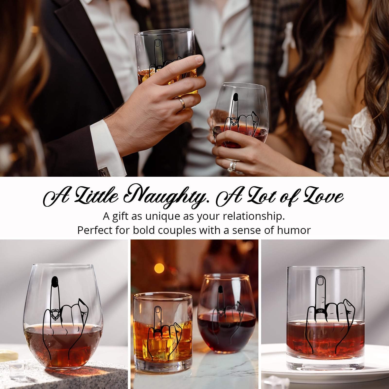 Colorsavant wedding gift glass with durable print