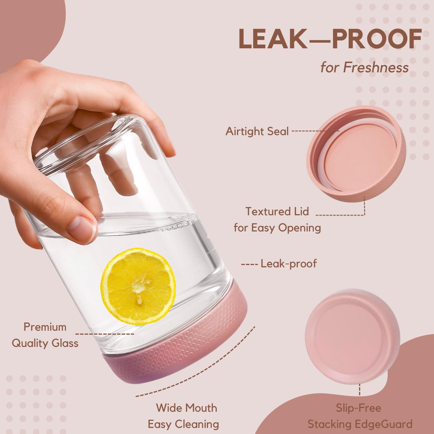 ColoVie color coded lids help quick portioning and easy labeling