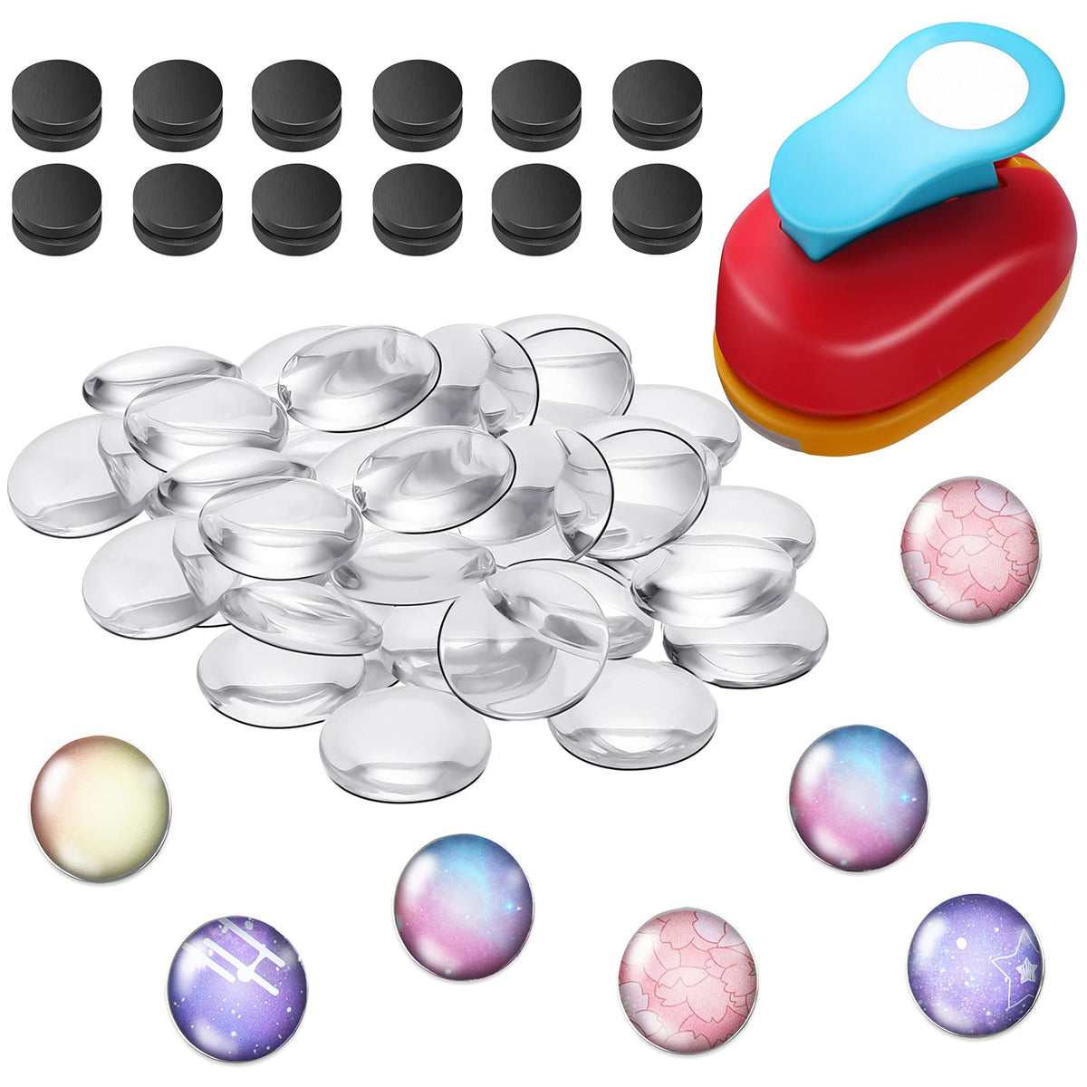 Colzzy craft paper punch for easy circle cuts, enabling quick DIY designs.