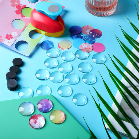 Colzzy DIY earrings and pendants ideas using cabochons and magnets.