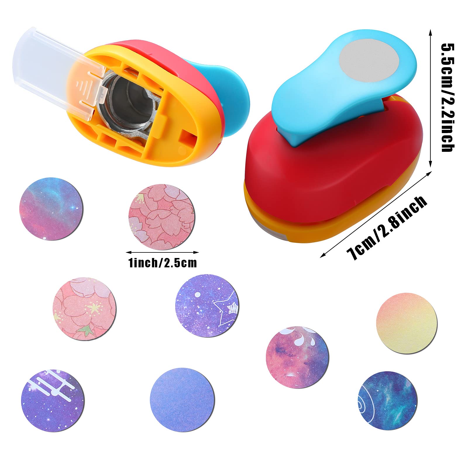 Colzzy round magnets kit, perfect for fridge décor and note attachment.