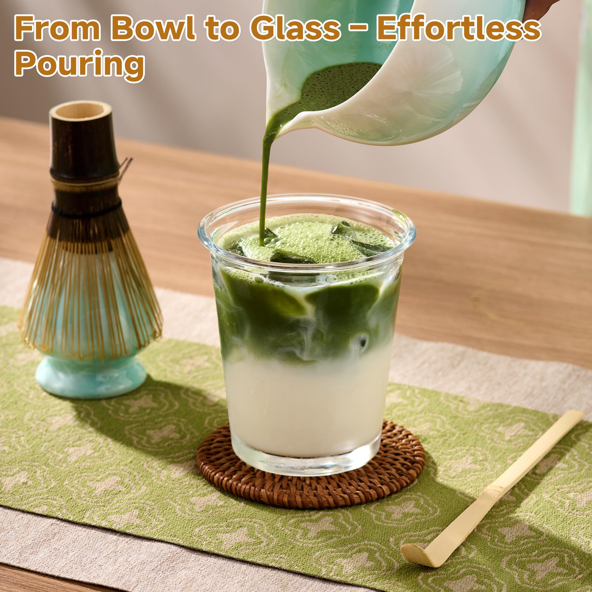 ComboJoy matcha sifter ensures smooth, clump-free powder.