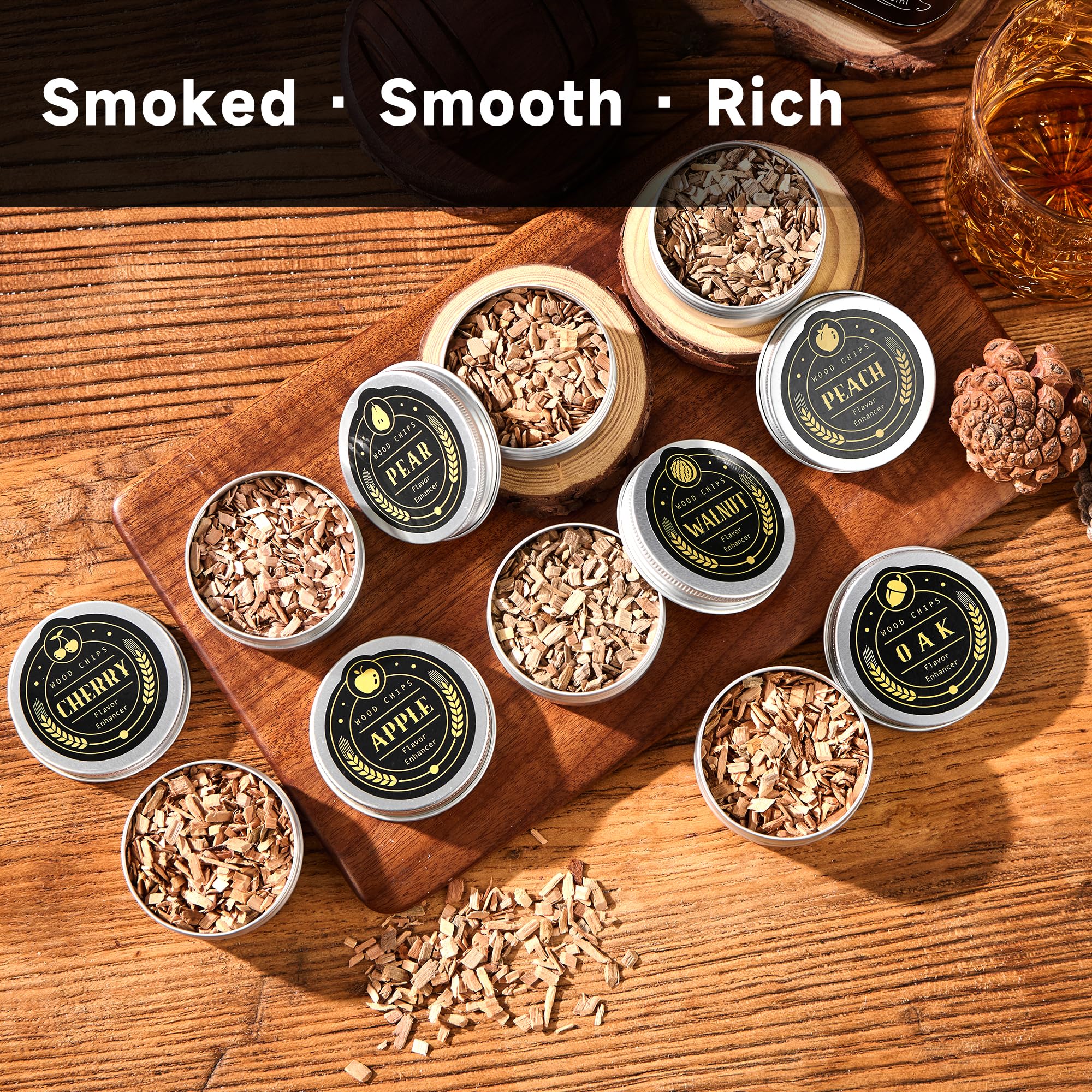 ComboJoy smoker kit with apple chips delivers fruity smoke for drinks