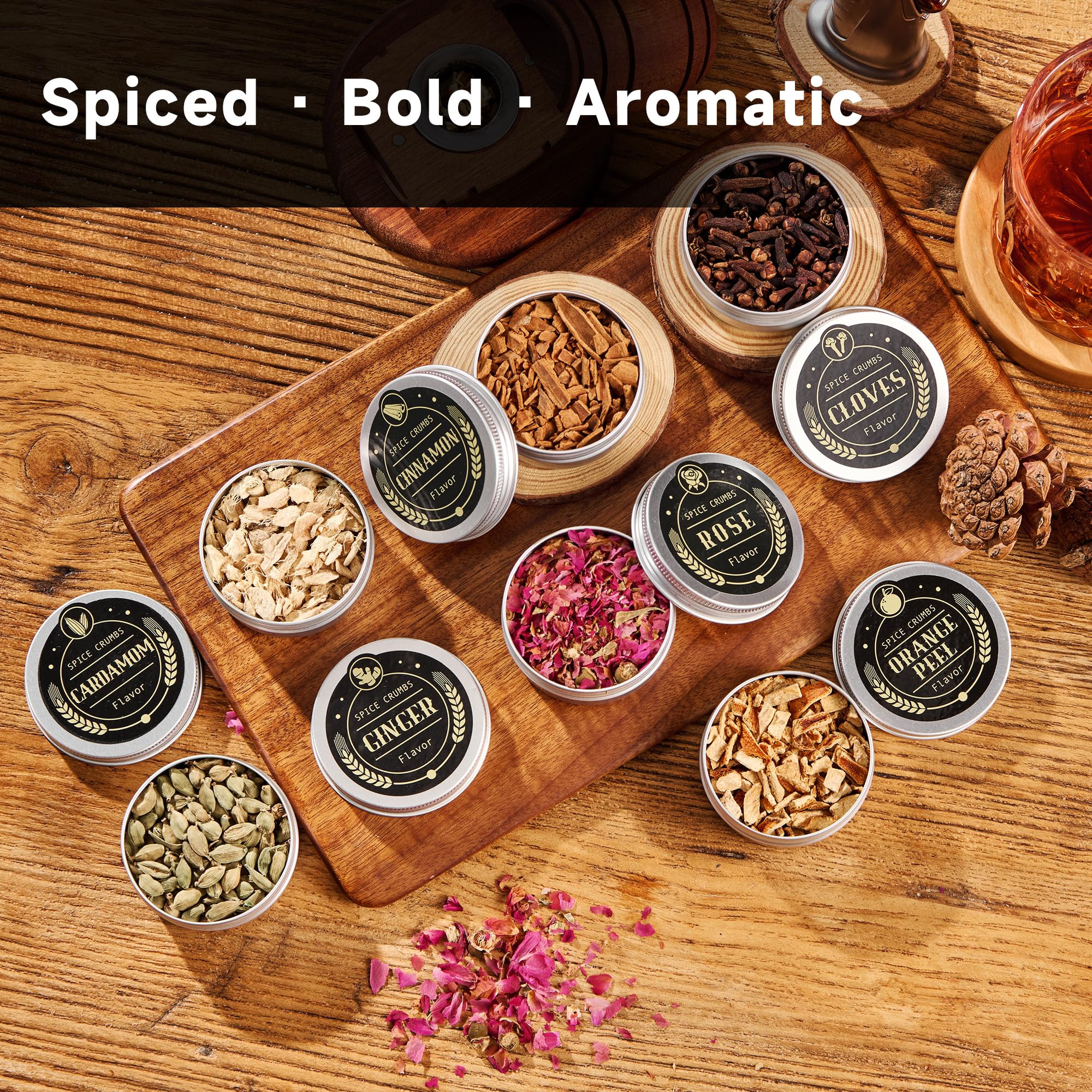 ComboJoy smoker kit with cherry chips adds depth to bourbon cocktails