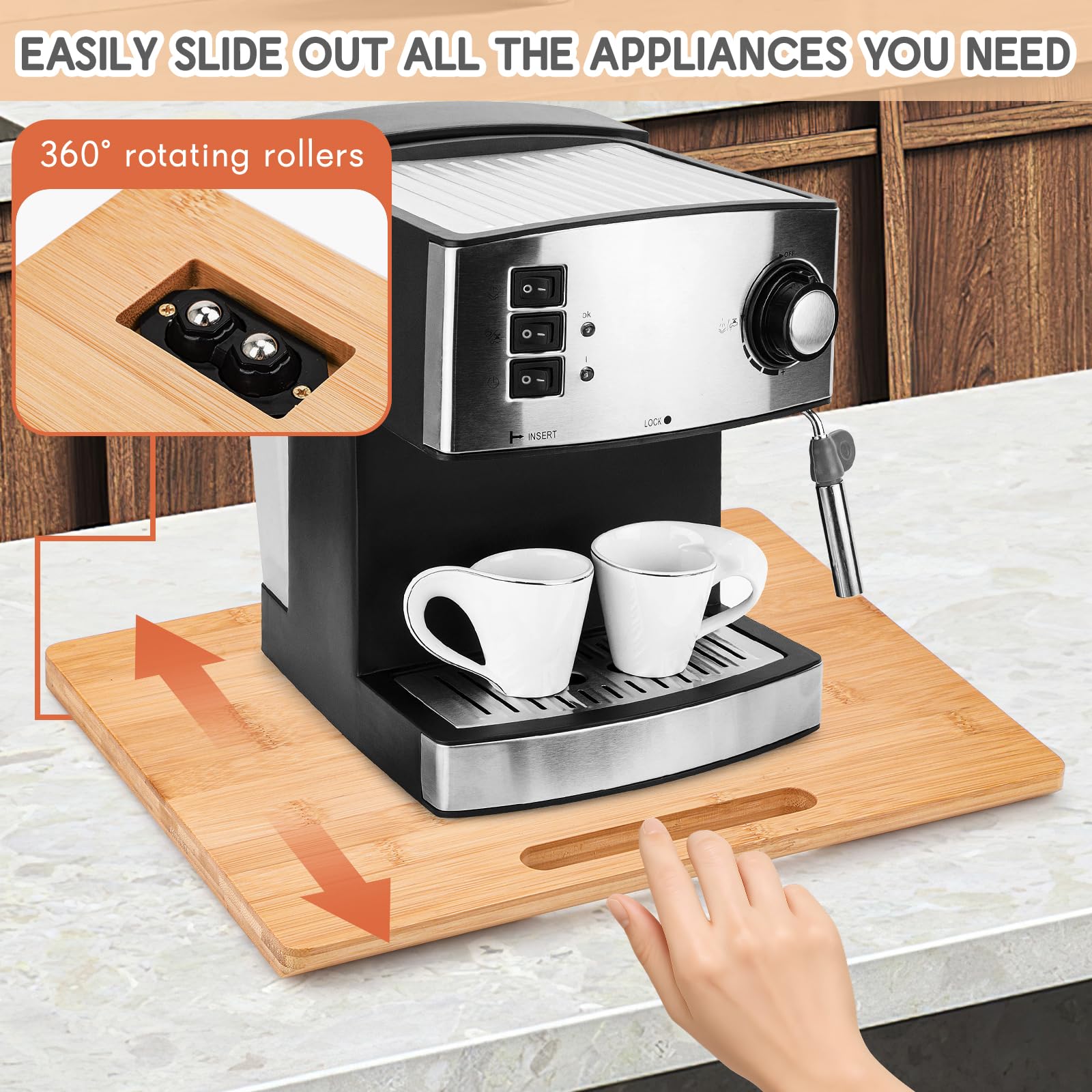 Comesix countertop organizer set highlights the two-in-one design