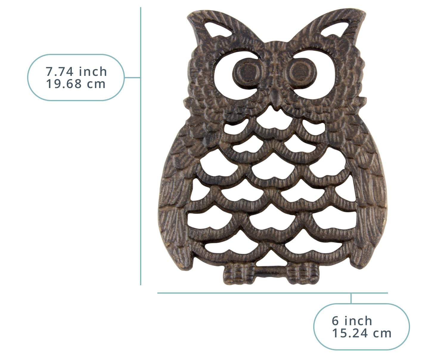 Comfify cast-iron trivet showcases artisan design for rustic kitchen decor.