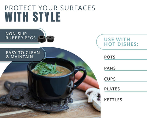 Comfify kitchen counter protector for hot dishes on a countertop.