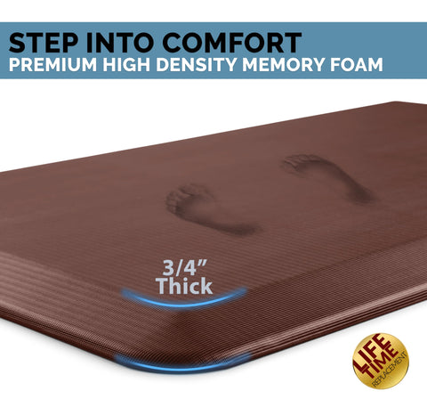 ComfiLife 3-4 inch memory foam core supports legs during long tasks