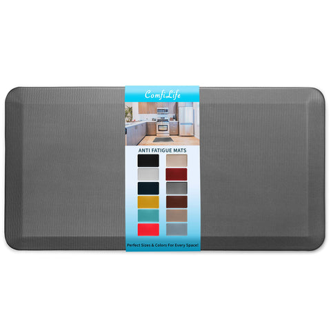 ComfiLife anti-fatigue mat with foam core cushions feet during long kitchen tasks
