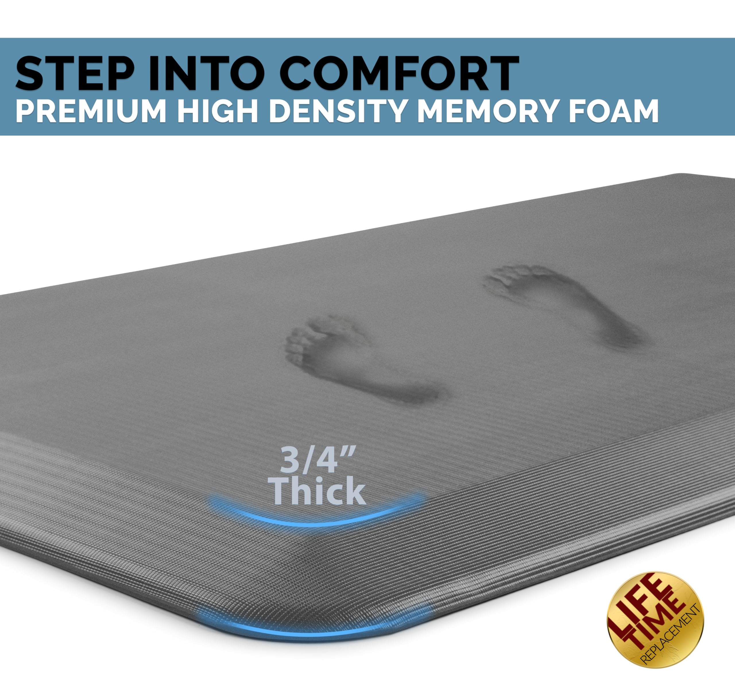 ComfiLife standing desk mat supports better posture during extended work sessions
