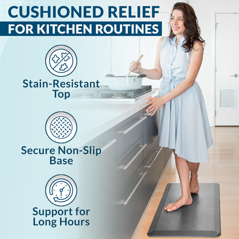ComfiLife stain-resistant surface stays clean through busy days.