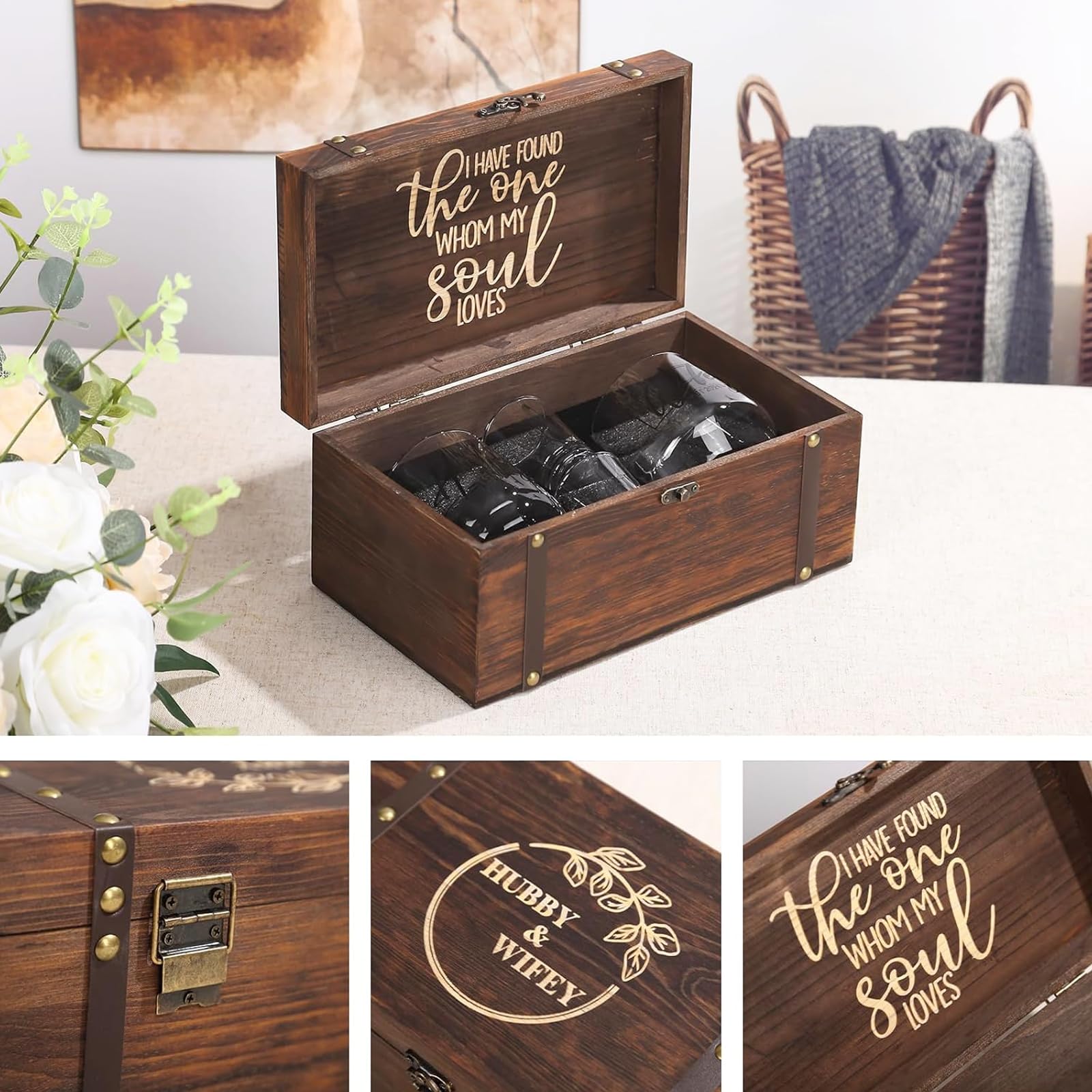 comfit Hubby & Wifey box matte finish highlights natural wood grain
