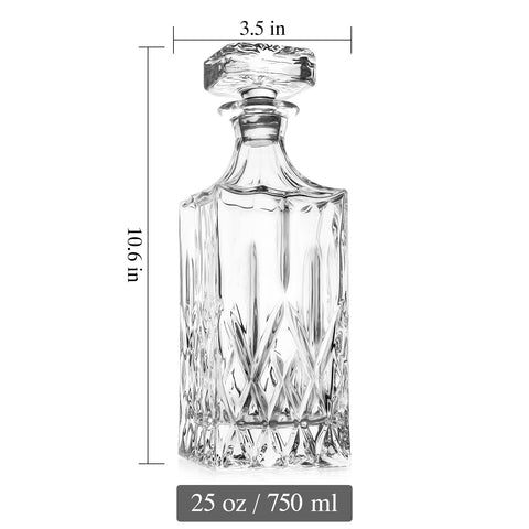 Comfome infinity design decanter adds timeless elegance to any bar.