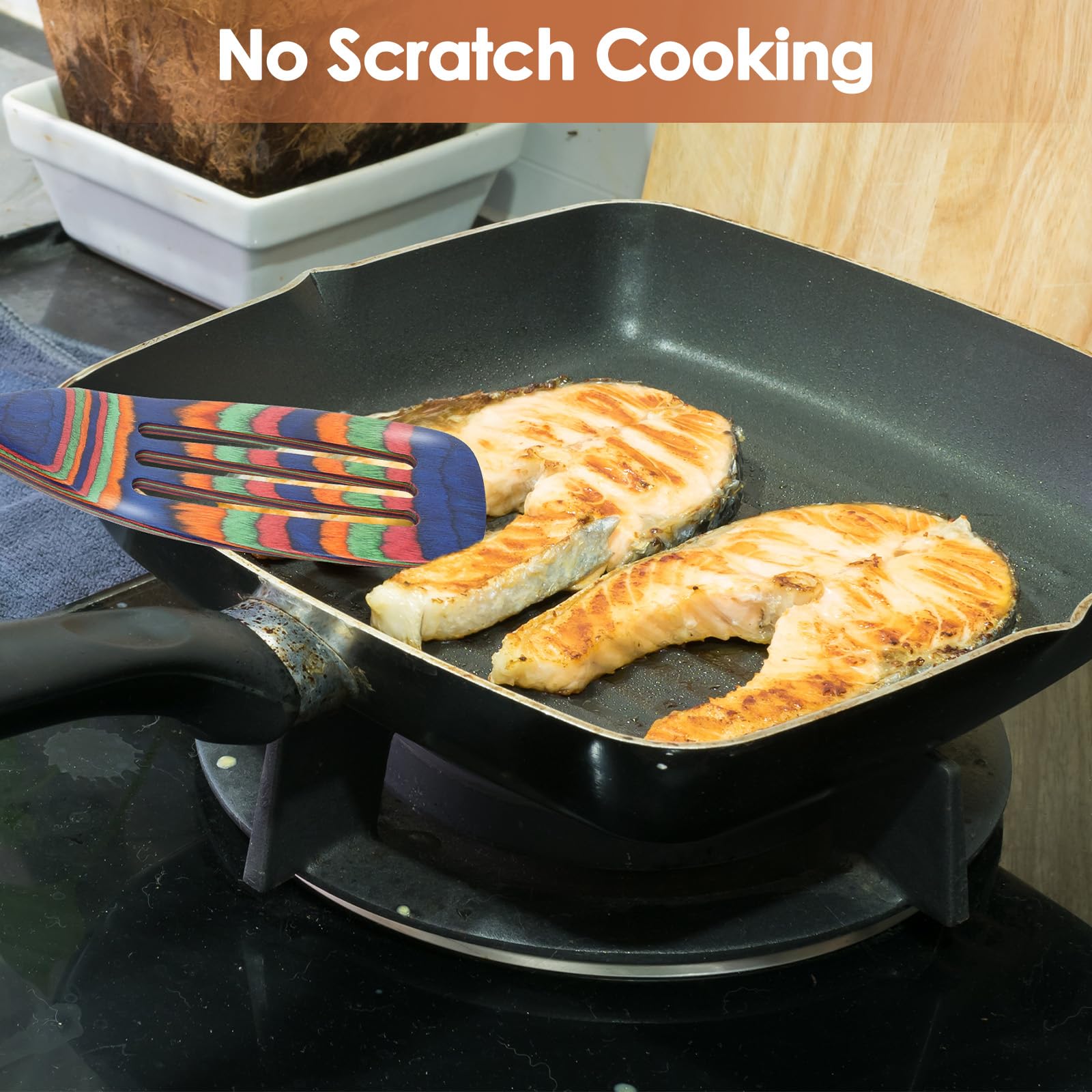 comfoyar Pakkawood ergonomic handle reduces hand fatigue.