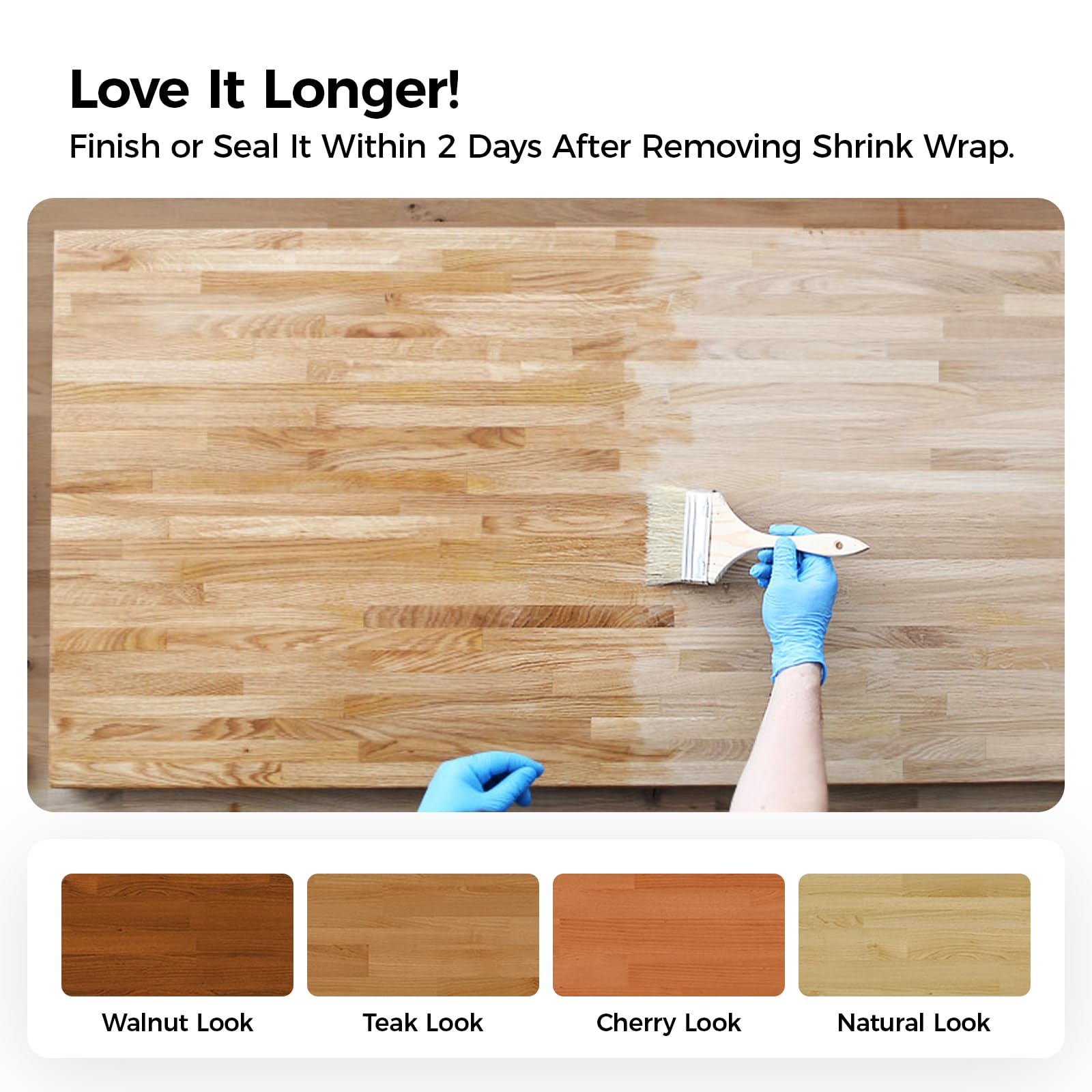 Comiling customize finish options to personalize color and seal choices
