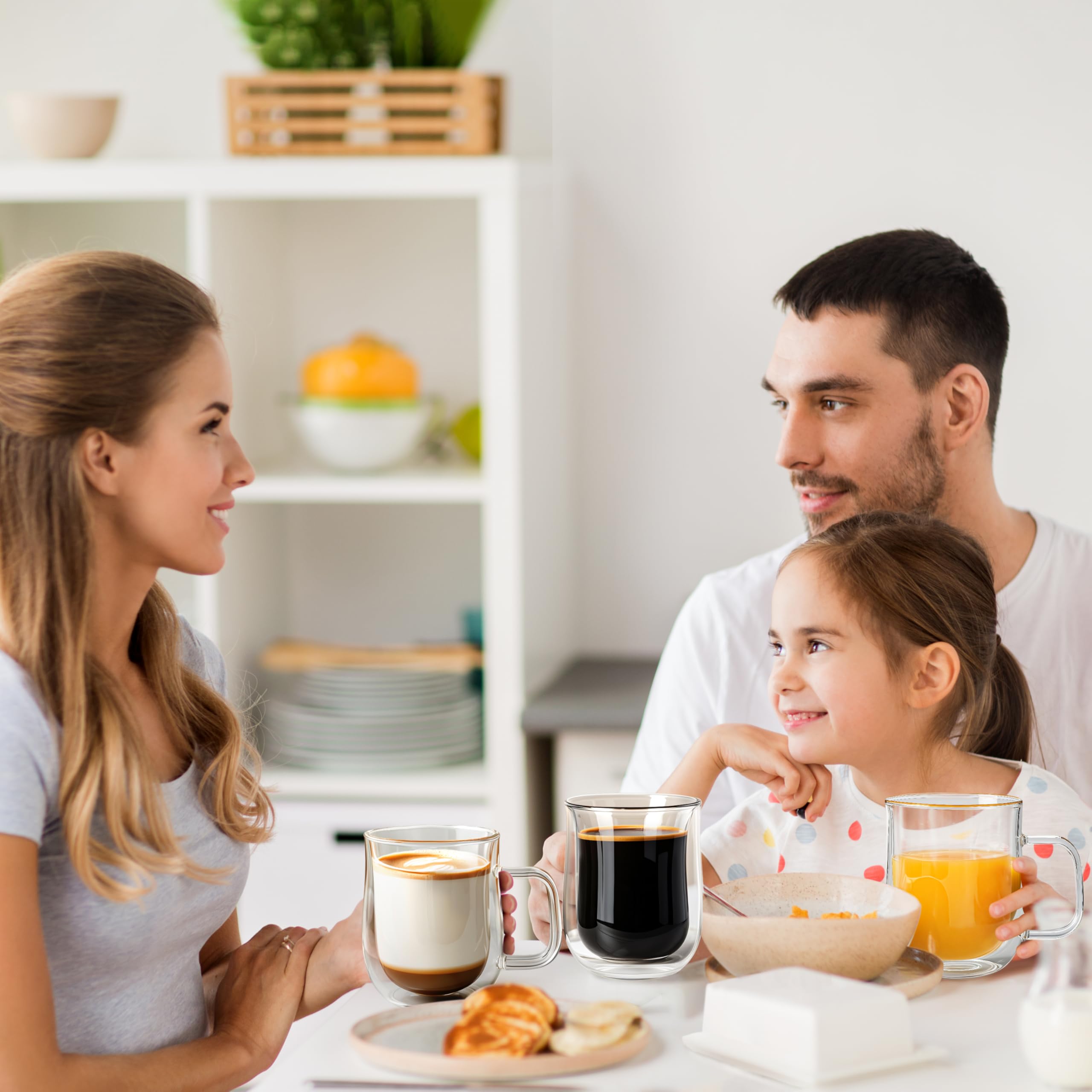 COMOME multipurpose glass cup perfect for tea and coffee.