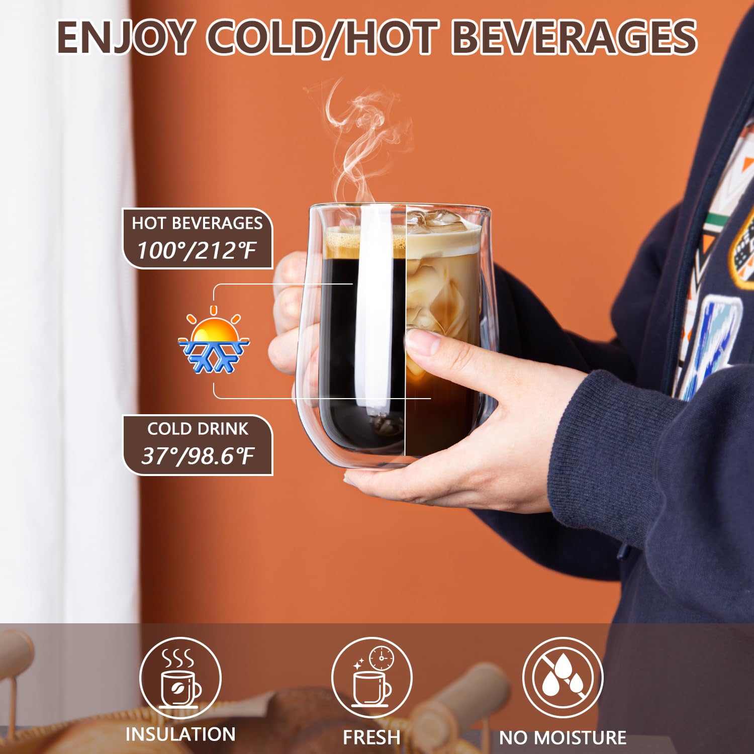 COMOME rolled-edge mug highlights lips-friendly pour and sipping comfort.