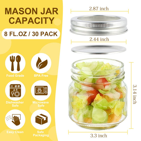 Comrzor mason jar leak-proof seal close-up ensures fresh contents with reliable closure.