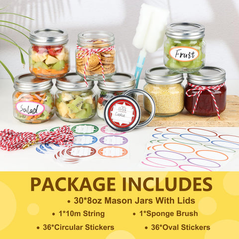 Comrzor package includes labels and sponge brush for quick labeling and preparation.