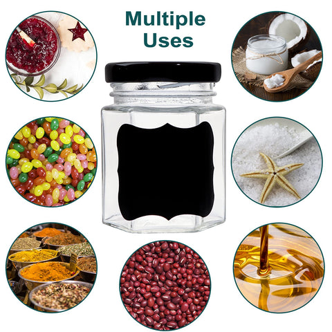 Comrzor wedding favors jar adds elegant hexagon shape to gifts.