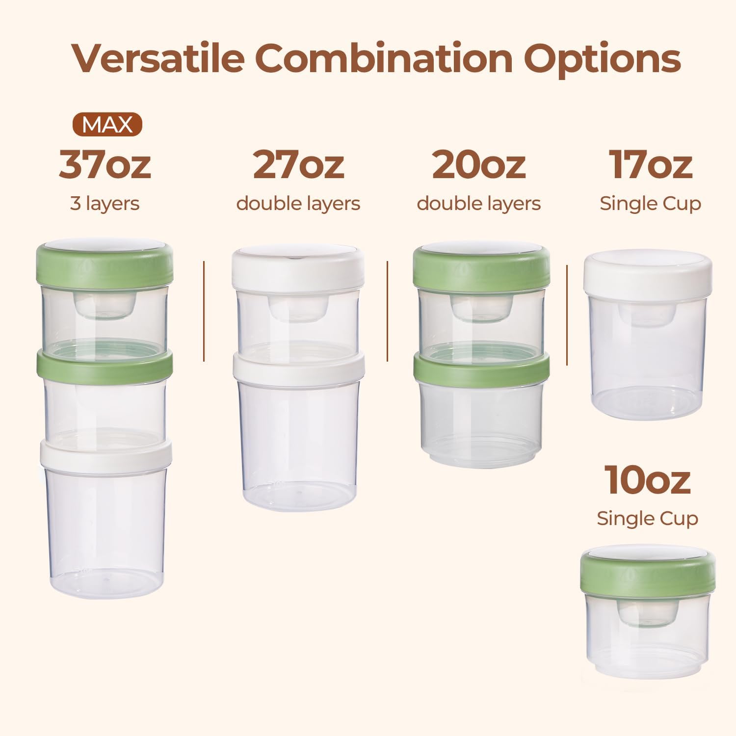 ComSaf dry-wet separation system keeps toppings separate for fresh textures