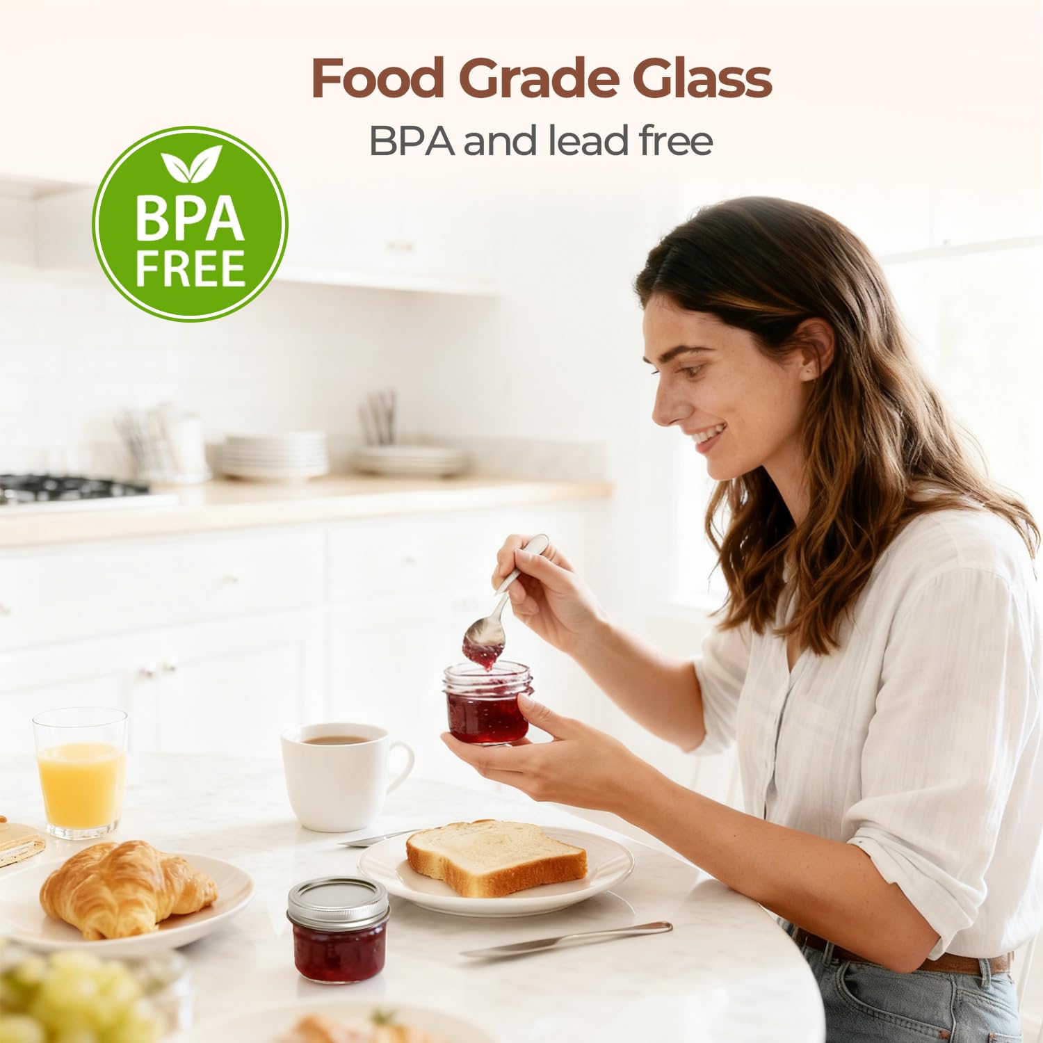 ComSaf jars with hemp rope bundle for rustic wedding favors.