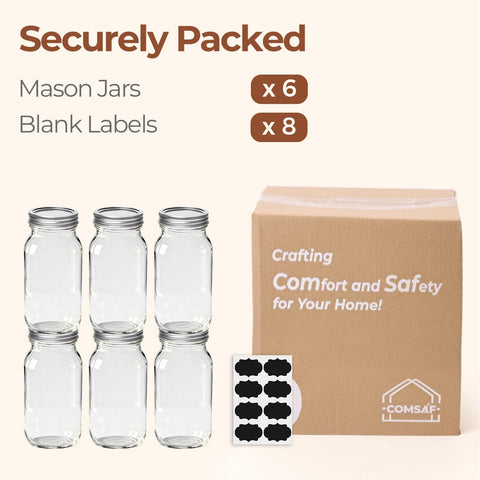 ComSaf six-pack with lids and bands for ready-to-use storage.