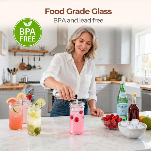 ComSaf close-up of airtight seal on a mason jar