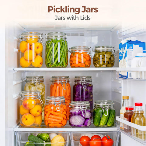 ComSaf glass jars ideal for flour and sugar storage