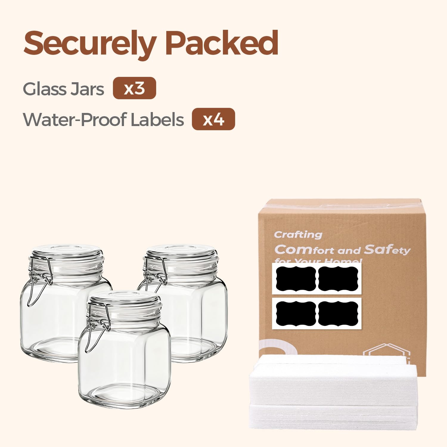 ComSaf lids seal to protect snacks and pantry items