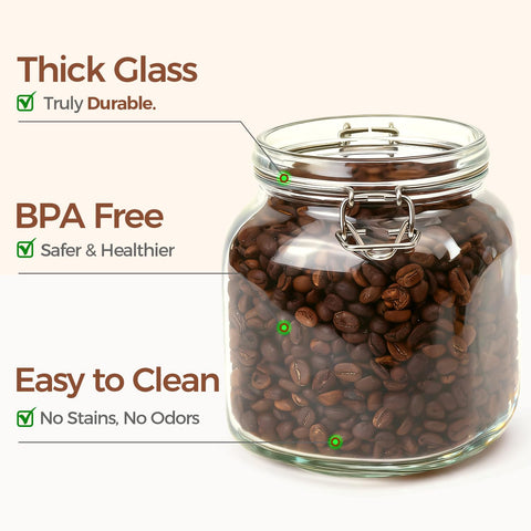 ComSaf jars with reusable labels for quick organization