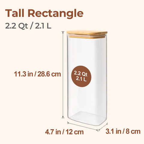ComSaf airtight glass jar with silicone seal keeps cereals fresh longer.