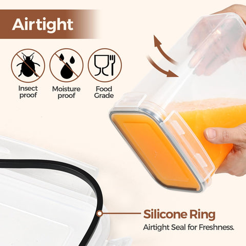 ComSaf airtight lid with side clips keeps contents sealed