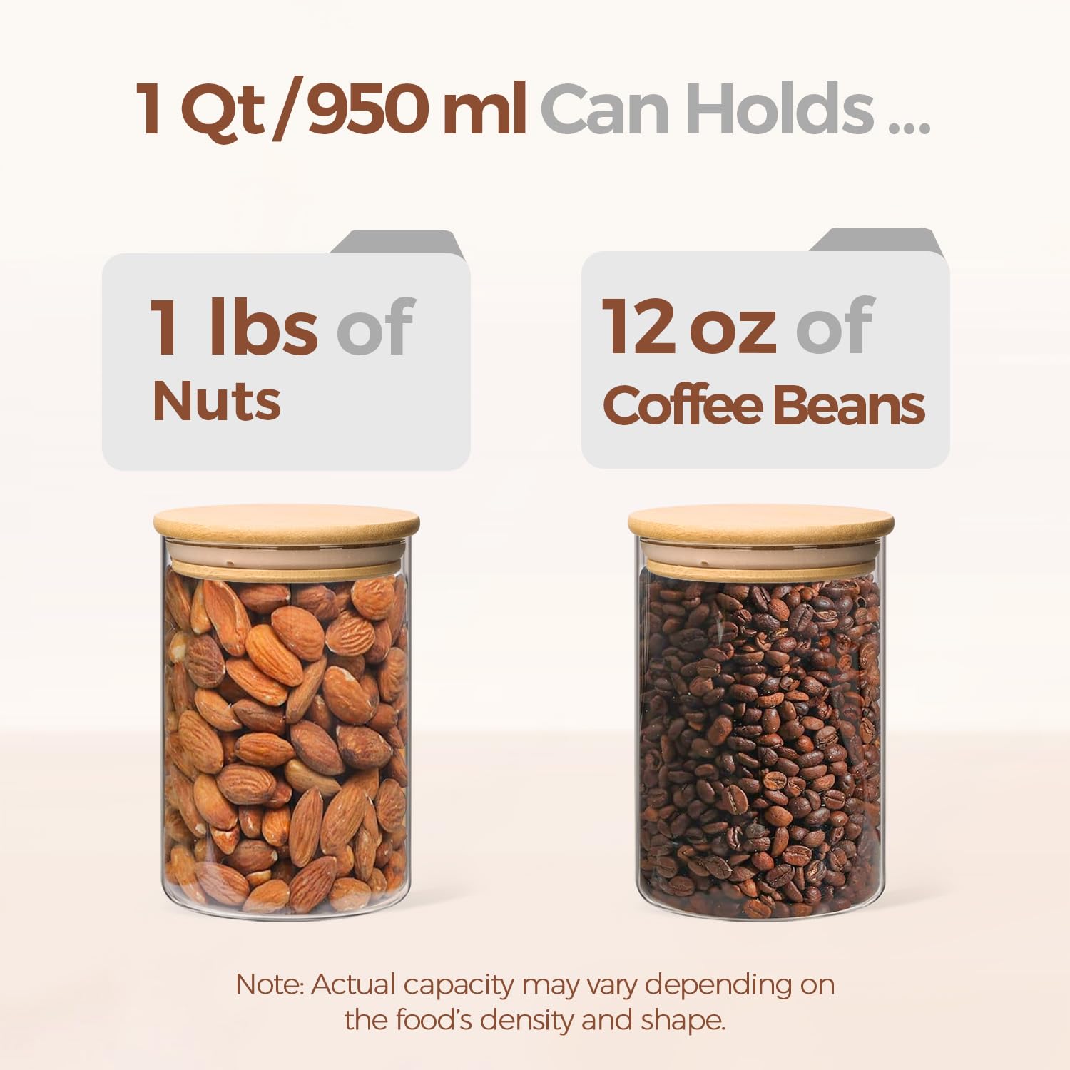 ComSaf airtight lid with silicone seal protects pantry staples.