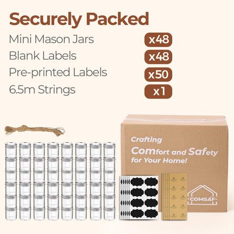 ComSaf baby shower favor jar 2oz cute for party tokens