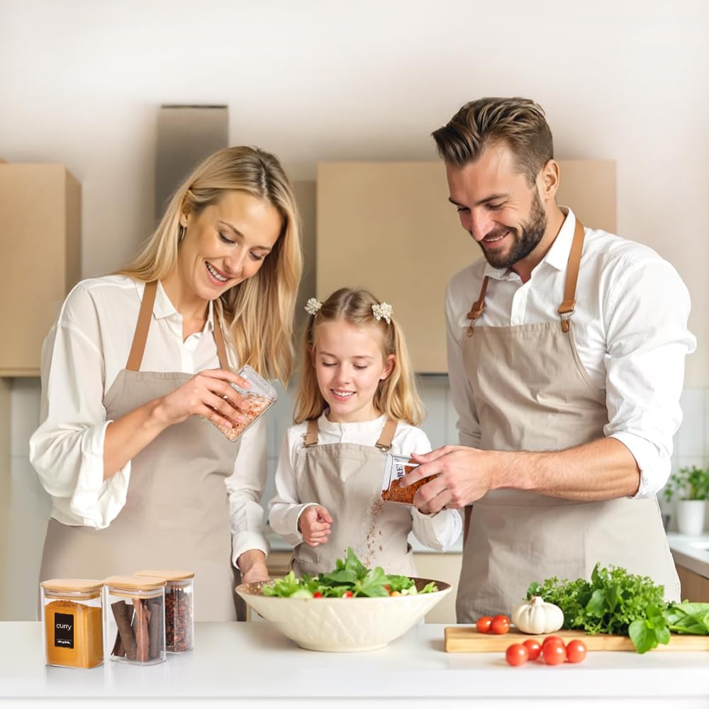ComSaf label-ready jars simplify meal prep with clear organization.