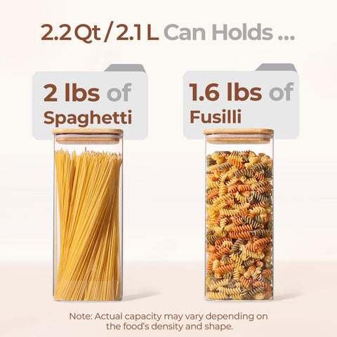 ComSaf clear kitchen jar helps monitor food levels at a glance.